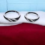 Silver couple ring