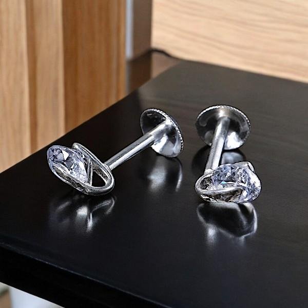 Silver womens stud
